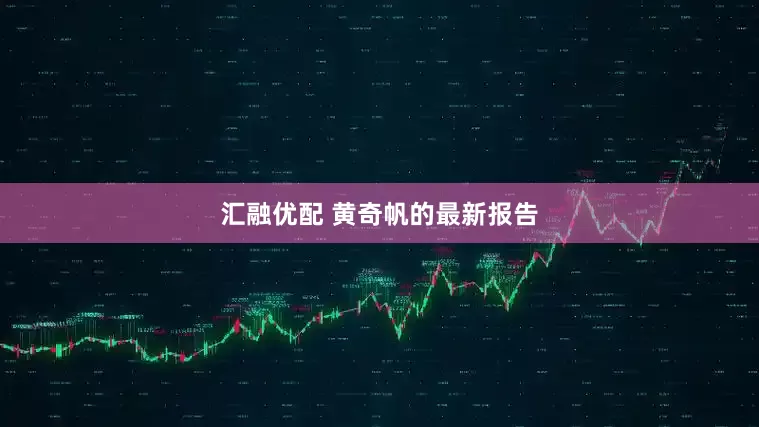 汇融优配 黄奇帆的最新报告