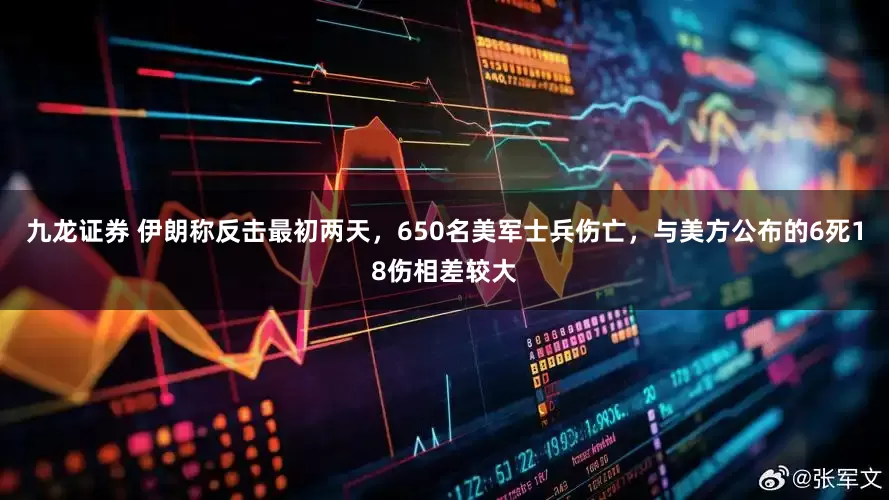 九龙证券 伊朗称反击最初两天，650名美军士兵伤亡，与美方公布的6死18伤相差较大